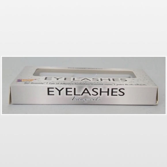 New Forum Eyelashes Faux-cils Black White Polka Dots Halloween Accessory NWT - Picture 15 of 15